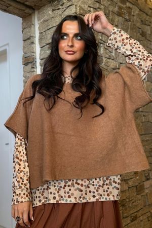 Bobby Mesh Layering Top Terrazzo Spot Stone